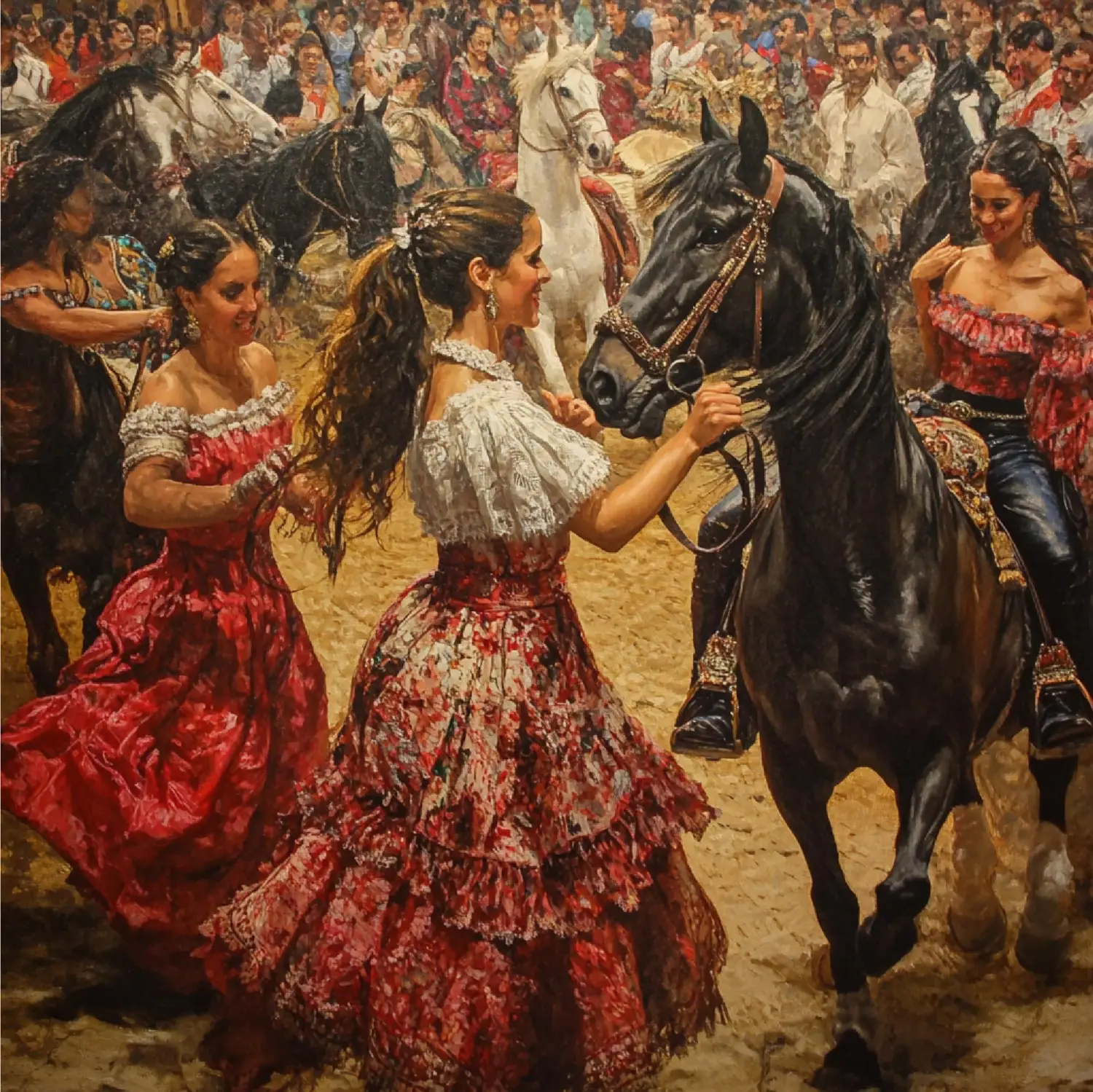 feria de abril caballos