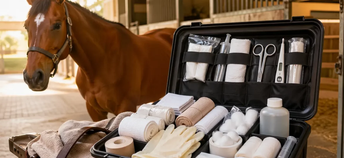 Botiquín básico para caballos: qué debería tener siempre un propietario
