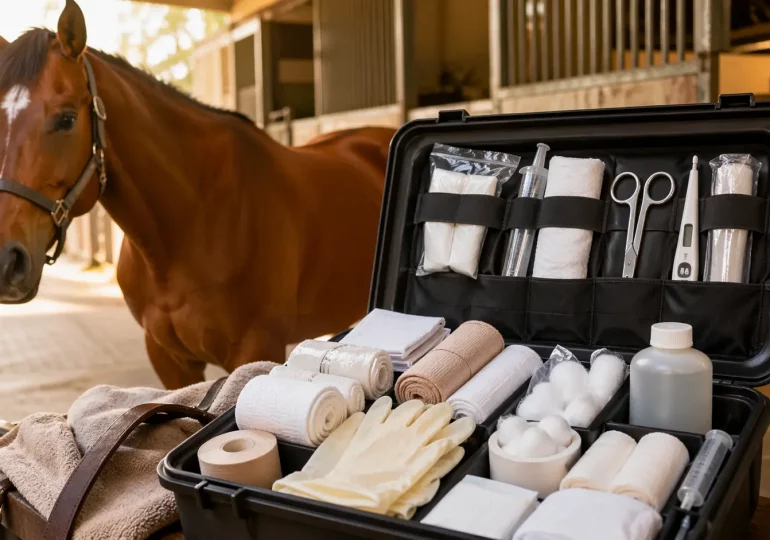Botiquín básico para caballos: qué debería tener siempre un propietario