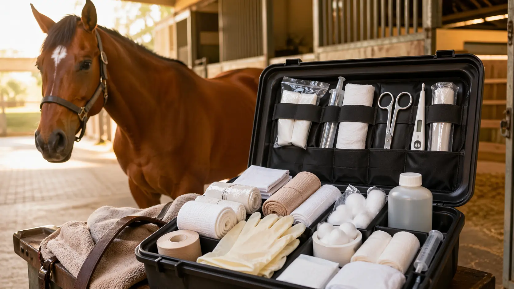 Botiquín básico para caballos: qué debería tener siempre un propietario