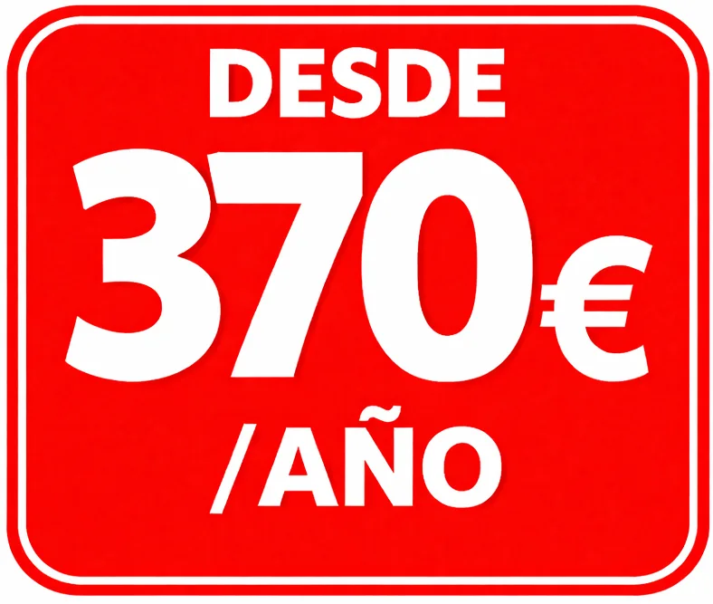 Desde 370 euros al año