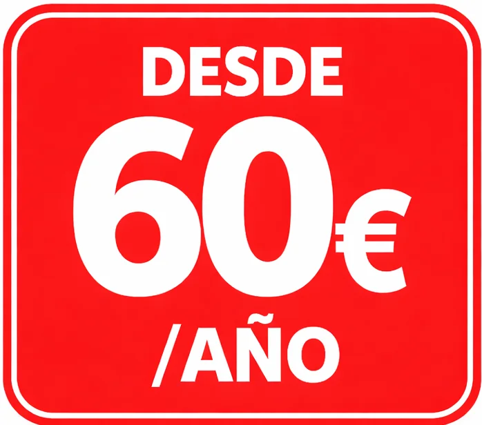 Desde 60 euros al año