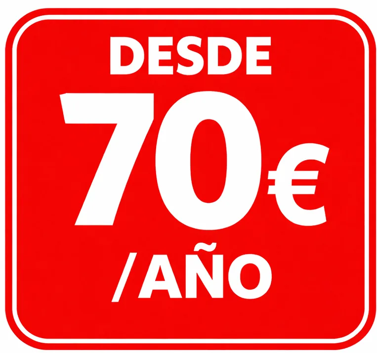 Desde 70 euros al año