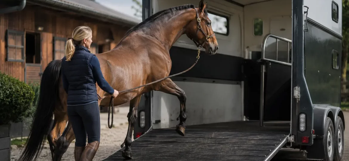 Cómo acostumbrar a un caballo a subir al remolque sin estrés